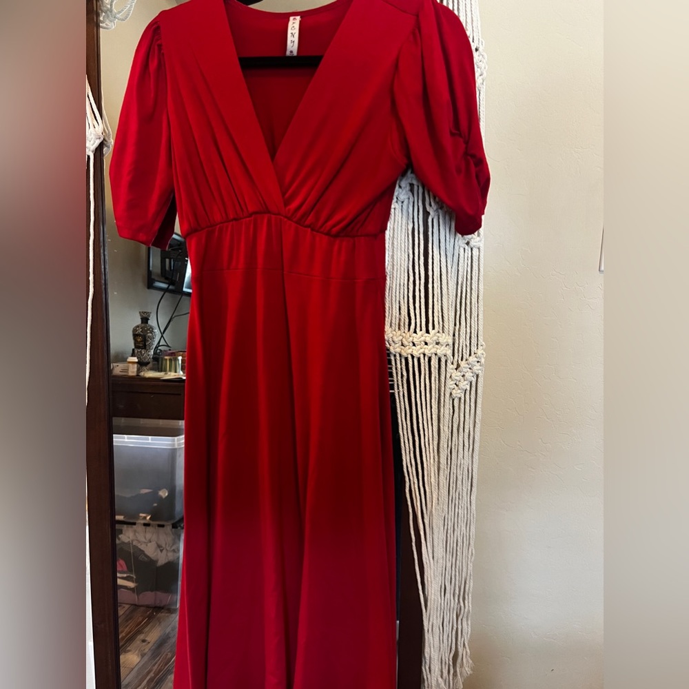 Red dress